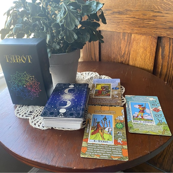 2 Tarot Learning Decks. Golden Art Nouveau Tarot Deck & Easy Tarot. - Picture 4 of 9